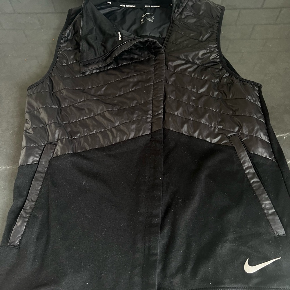 Nike Black Quilted Vest